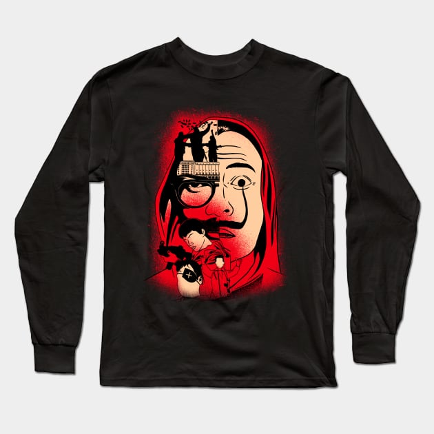 The Gang Of Robbers In Red Long Sleeve T-Shirt by Sachpica